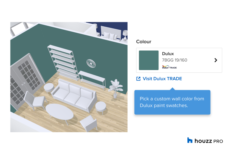 Houzz collaborates with Dulux Trade
