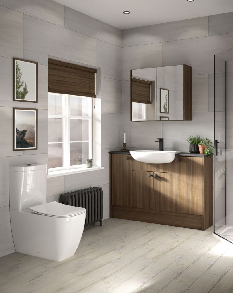 Bathroom Review Utopia Modular Furniture Richmond Walnut