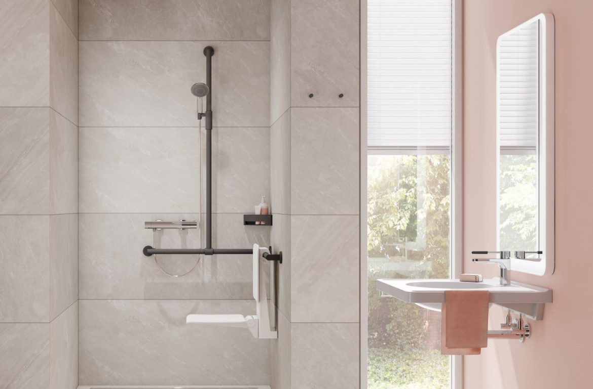 Creating a new sense of comfort HEWI Magnetic Shower Holder