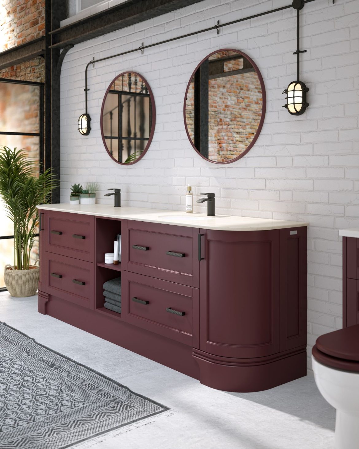 Utopia adds new colours to its Roseberry timber bathroom furniture