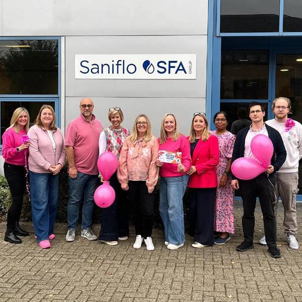 Spooktacular Fundraising from the SFA Saniflo UK Team Bathroom Review Saniflo-Pink-Ribbon